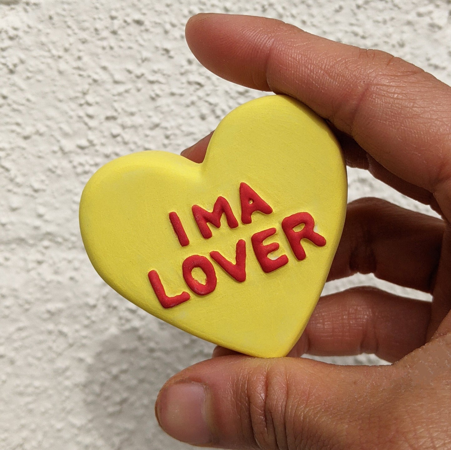 ima lover ceramic conversation heart decoration