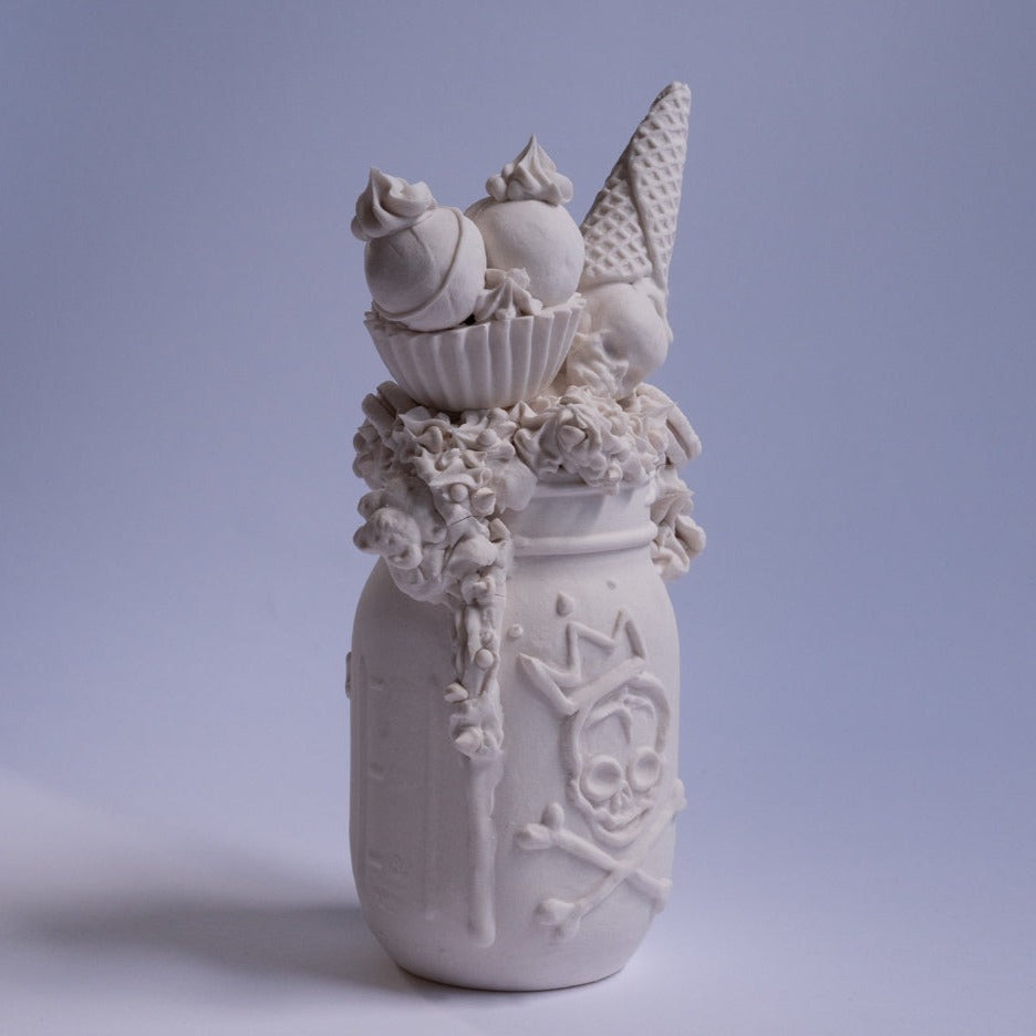 Brooklyn Mason Jar 1 (One of a Kind Porcelain Sculpture)