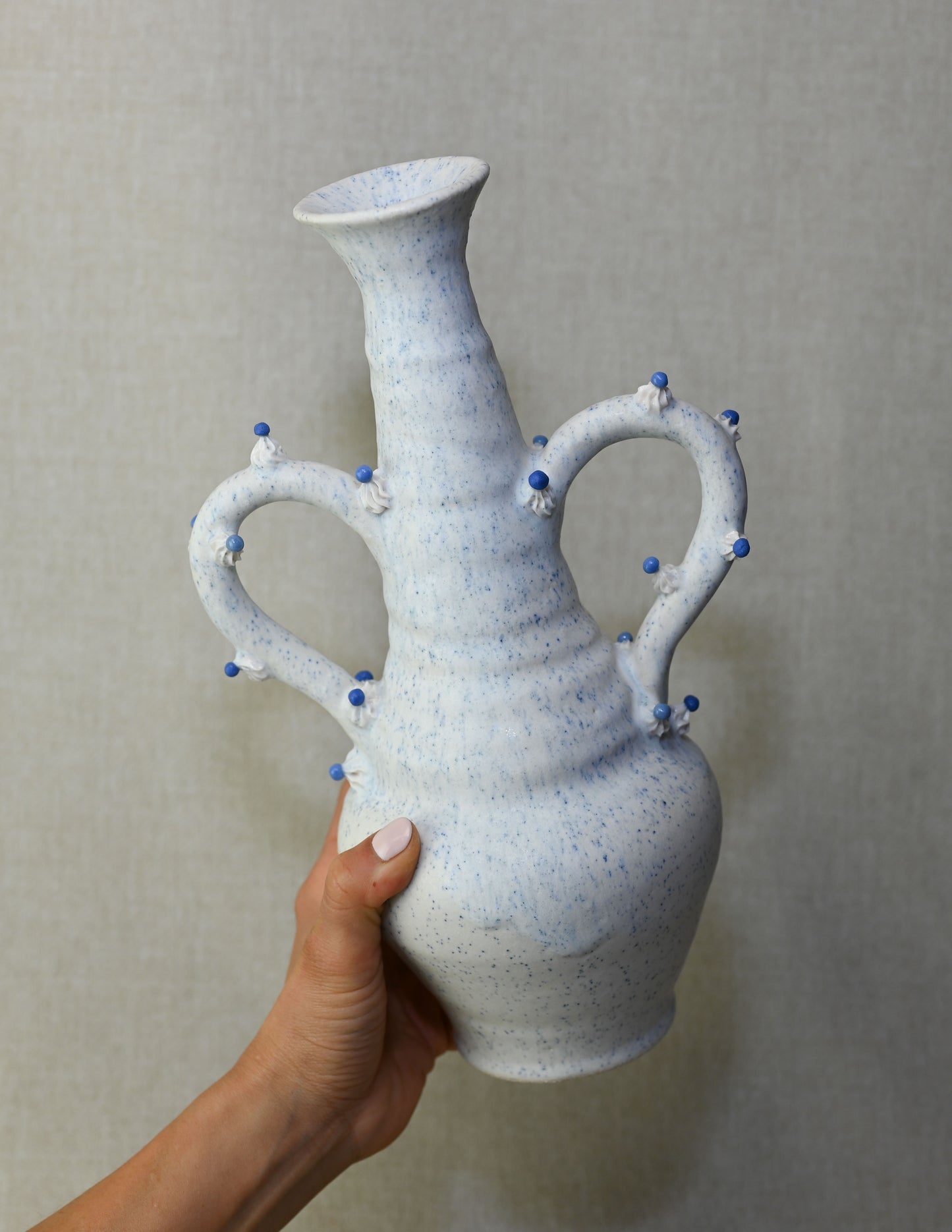 Armed Vase (Large) Cake Vessel - Stoneware & Porcelain