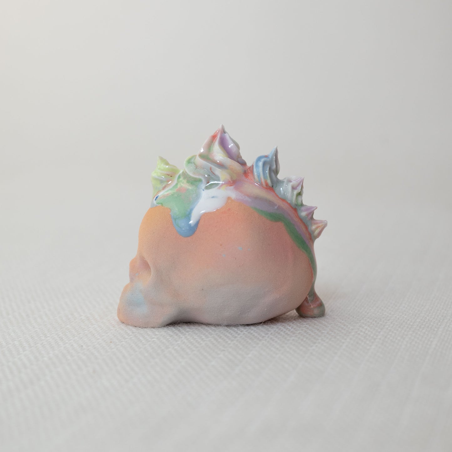 Small Rainbow Unicorn Dessert Skull M2