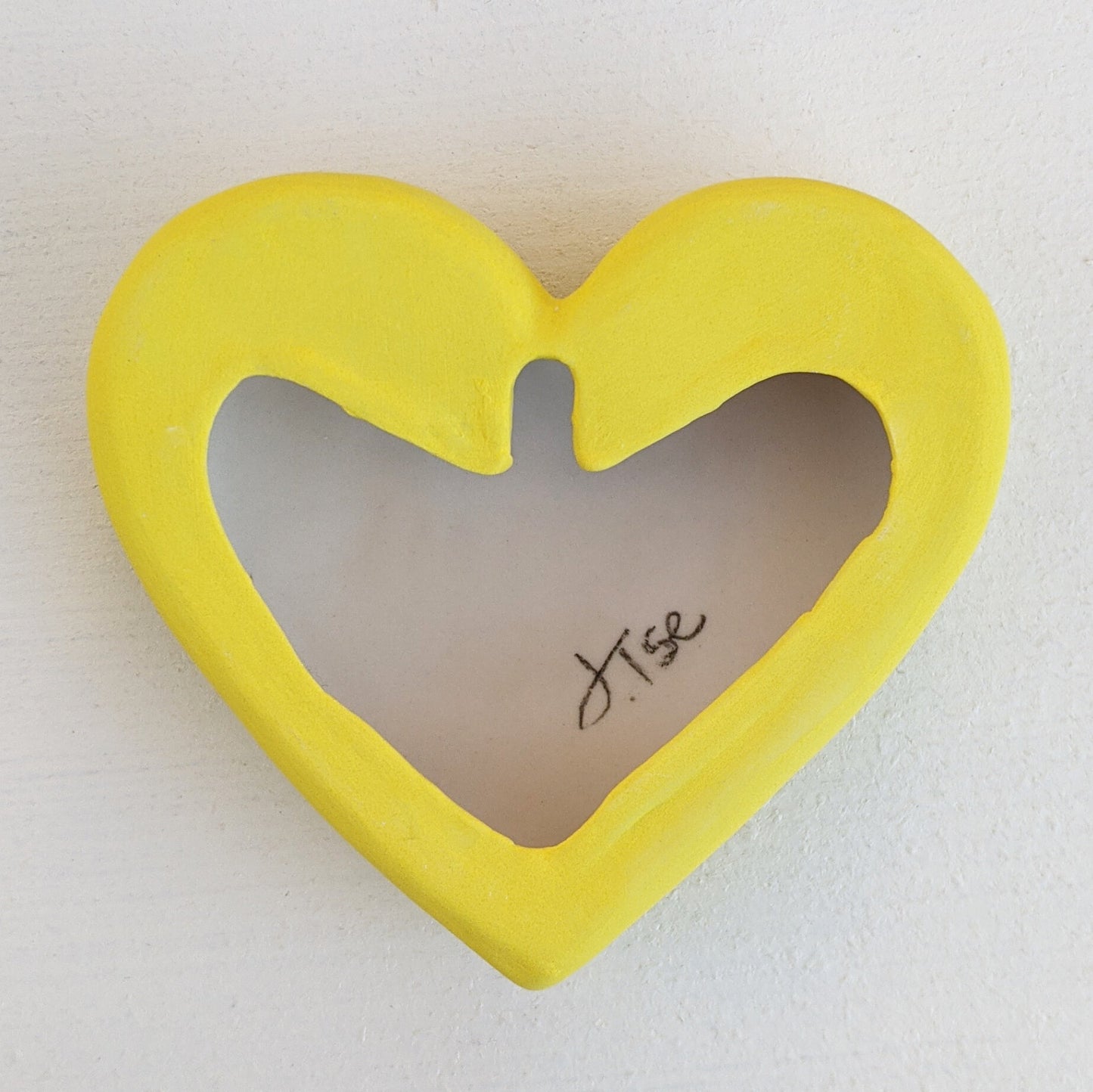 "BALLS TO THE WALL" Porcelain Puffy Conversational Heart