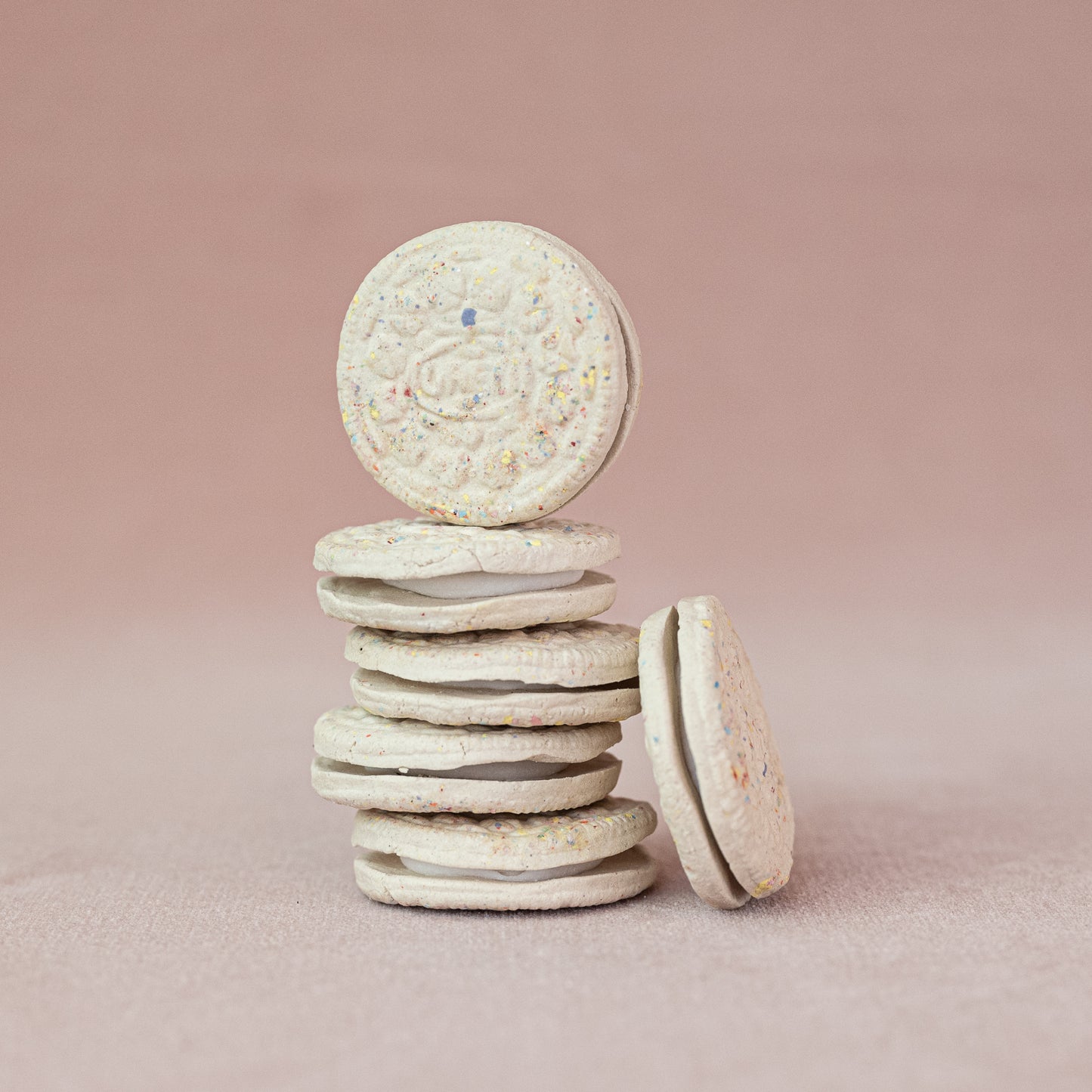 Ceramic "Birthday Cake" Sandwich Cookie