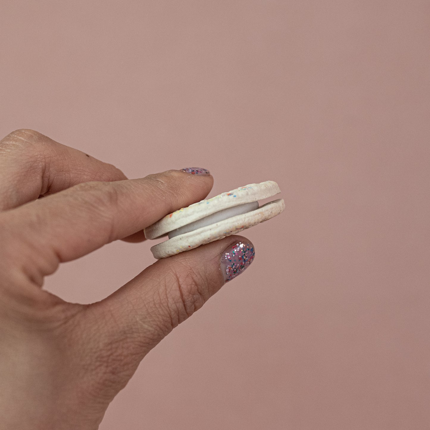 Ceramic "Birthday Cake" Sandwich Cookie