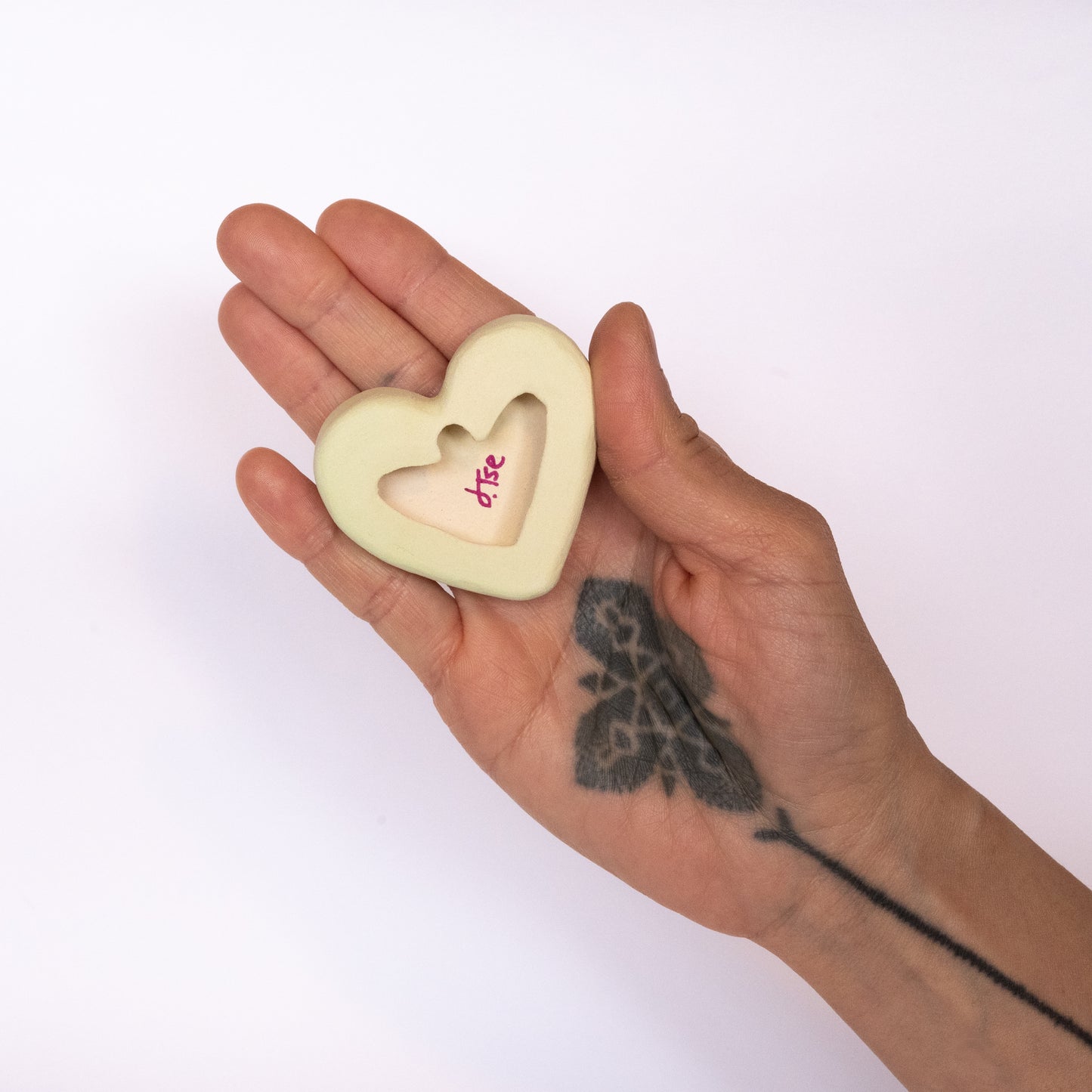 "Soul Mate" Ceramic Conversational Heart