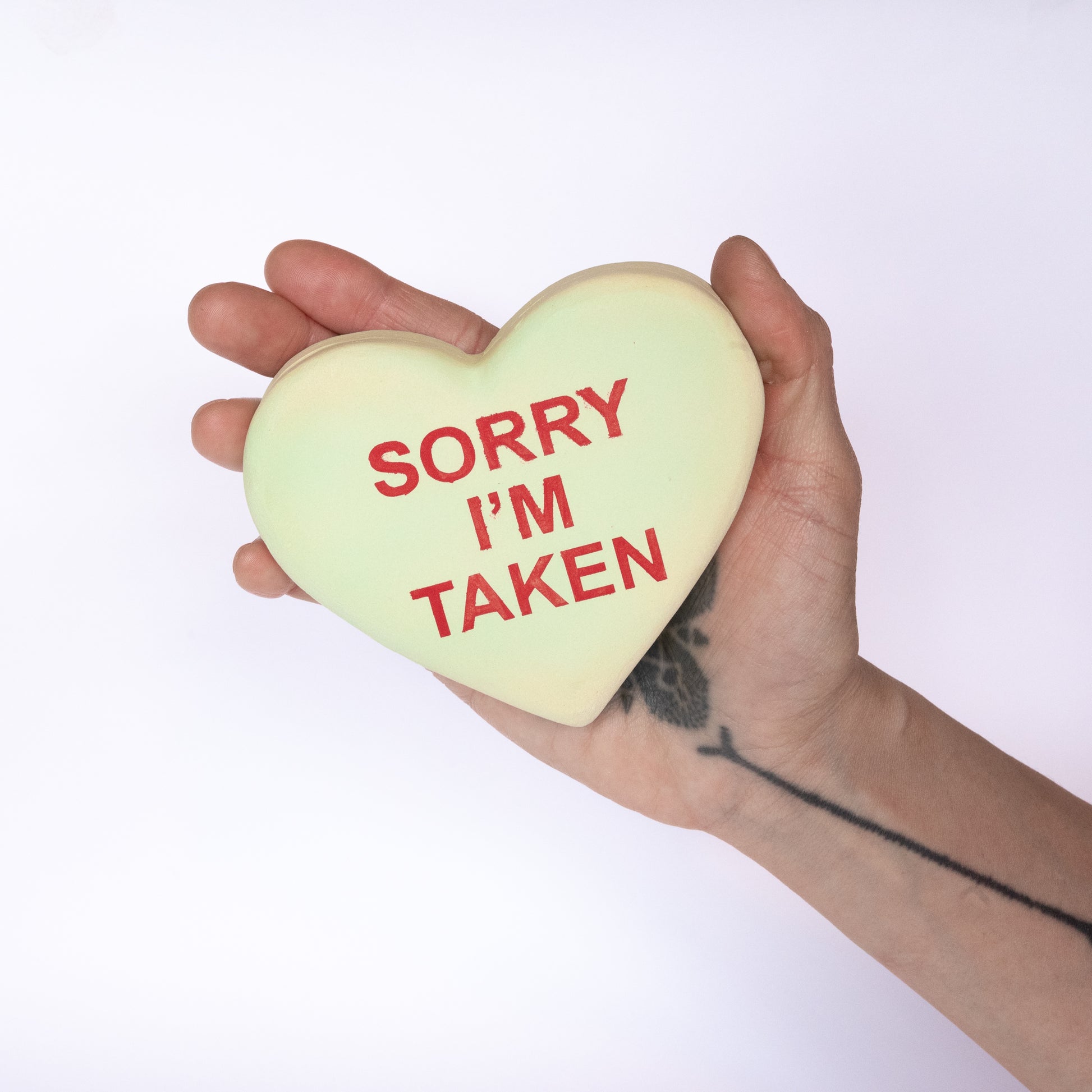 Sorry I'm Taken conversation heart ceramic decoration