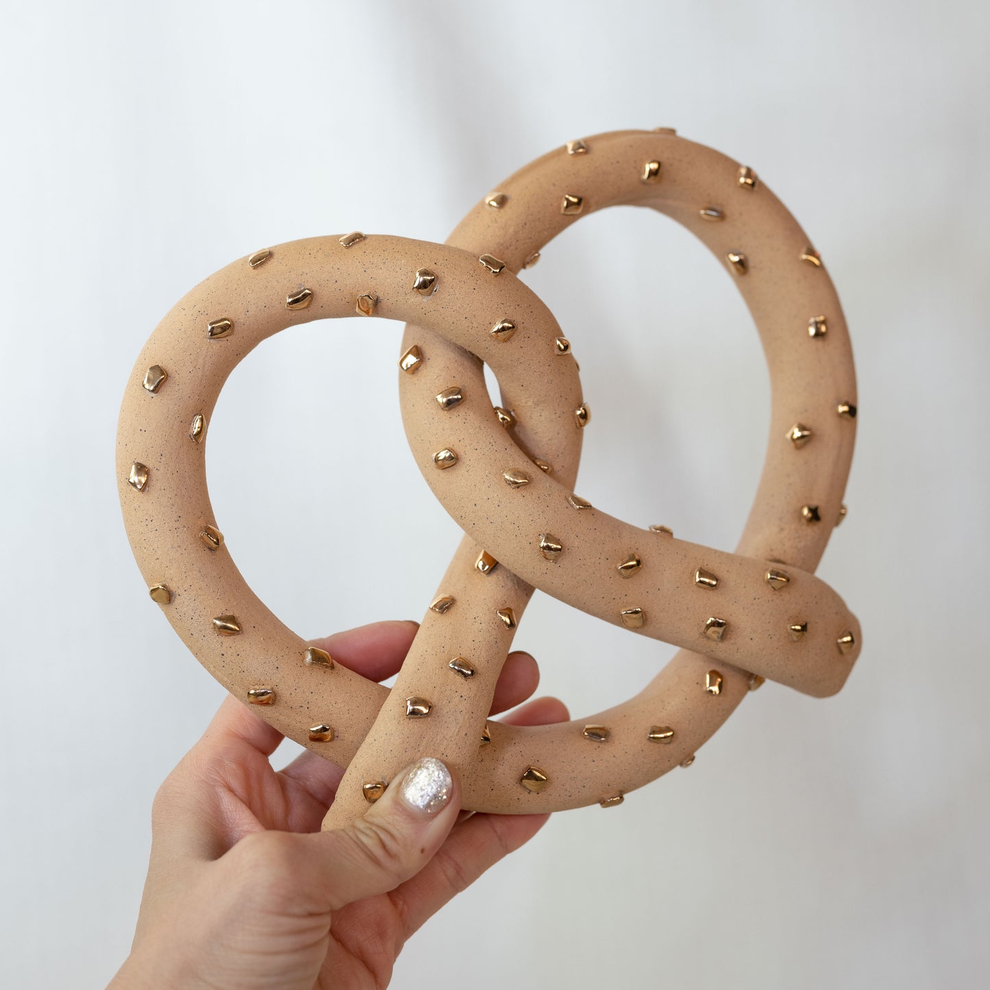 Ceramic Gilded Pretzel (Large)