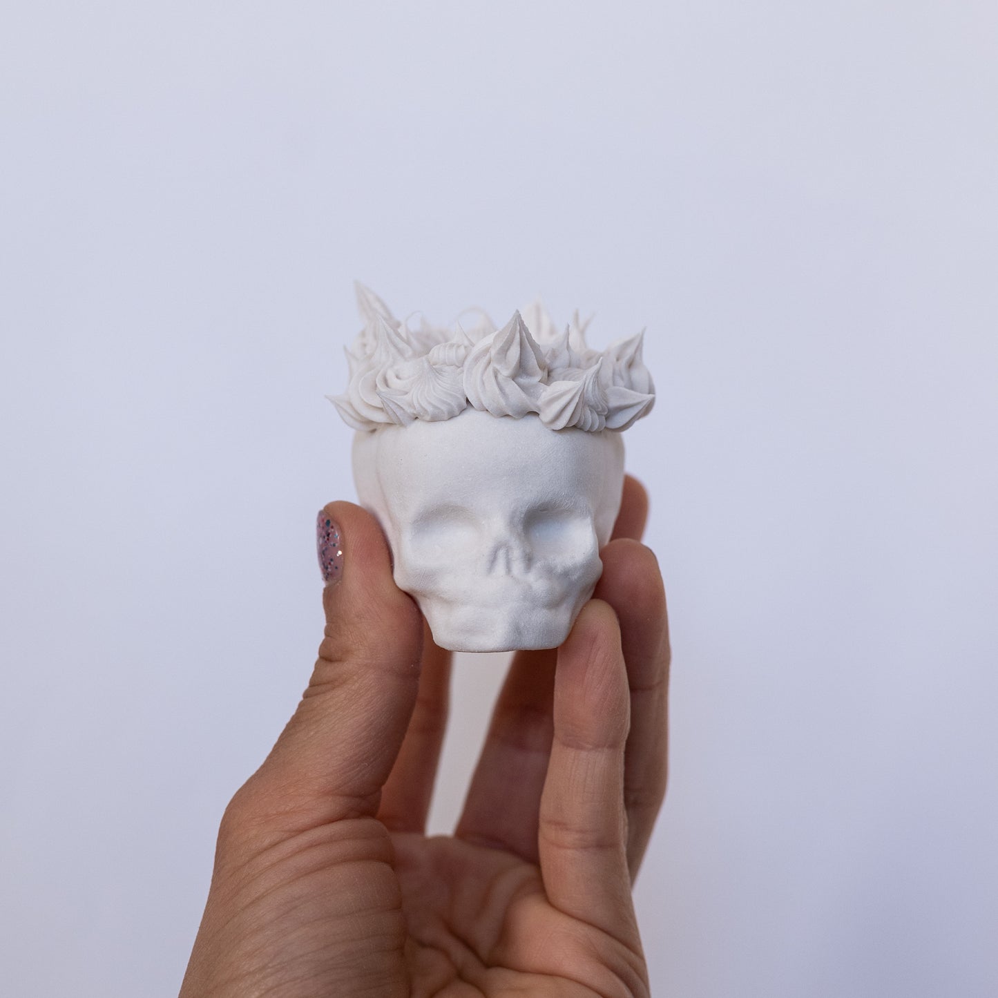 Porcelain Skull with Victory Crown (Small)